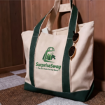 Personalized Heavy Canvas Reusable Beach Tote Bag - Image 3