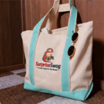 Personalized Heavy Canvas Reusable Beach Tote Bag