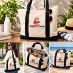 Personalized Heavy Canvas Reusable Beach Tote Bag - Image 4