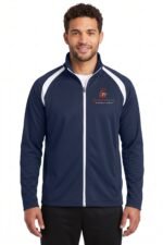 Men's Athletic Tricot Track Jacket With Custom Logo - Image 2