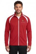 Men's Athletic Tricot Track Jacket With Custom Logo - Image 3