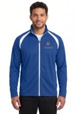 Men's Athletic Tricot Track Jacket With Custom Logo - Image 4