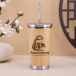450ML Eco-Friendly Bamboo Tumbler with Stainless Steel