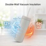 Leak-Proof 450ml Double Wall Vacuum Stainless Steel Tumbler - Image 6