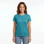 Fitted Basic Tee for Women With Customizable Logo - Image 5