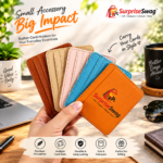 Slim PU Leather 4-Slot Credit Card Holder Wallet - Image 2