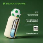 Sports Shape Lid Stainless Steel Vacuum Water Bottle - Image 4
