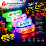 Custom Logo LED Light-Up Concert Wristband - Image 6