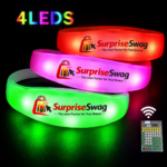 Custom Logo LED Light-Up Concert Wristband - Image 3