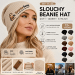 Wholesale Custom Logo Slouchy Beanie Hat - Image 9