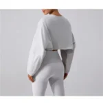 Women's Long-Sleeve Crop Top Yoga & Workout Set - Image 2