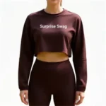 Women's Long-Sleeve Crop Top Yoga & Workout Set