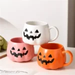 Halloween Pumpkin Ceramic Mugs