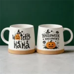 14oz Halloween Ceramic Mug with Pumpkin Design