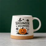14oz Halloween Ceramic Mug with Pumpkin Design - Image 4