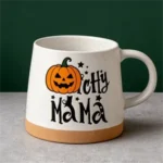 14oz Halloween Ceramic Mug with Pumpkin Design - Image 3