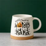 14oz Halloween Ceramic Mug with Pumpkin Design - Image 2
