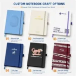 A5 PU Leather Business Notebook with Custom Logo & Pen - Image 3