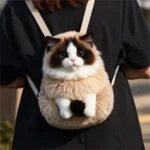 Realistic Cat Plush Backpack - Image 4