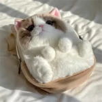 Realistic Cat Plush Backpack - Image 3