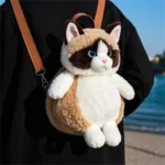 Realistic Cat Plush Backpack - Image 6