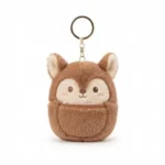 Plush Deer Pocket Pouch Keychain Pendant - Image 2