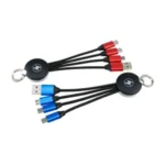 3-in-1 Keychain Charger with USB Cable - Image 3