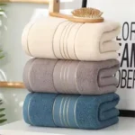 Luxury Cotton Terry Bath Towel with Custom Logo - Image 2