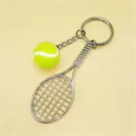 Tennis Ball & Racket Alloy Keychain Sports Gift - Image 4