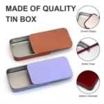 Custom Rectangular Sliding Metal Mint Tin Box - Image 3