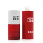 Custom Round Cylinder Car Tissue Box with Logo - Image 2