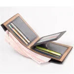 Men's Slim PU Leather Wallet - Image 2