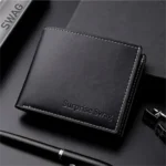 Men's Slim PU Leather Bifold Wallet with Card Holder - Image 2
