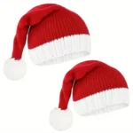 Unisex Acrylic Christmas Santa Knit Beanie Hats - Image 2