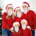 Christmas Santa Claus White Beard and Mustache Set