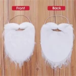 Christmas Santa Claus White Beard and Mustache Set - Image 2