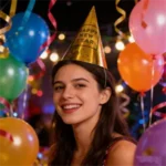 Gold & Silver Metallic New Year Cone Party Hats