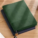 A5 Leather Hardcover Notebook with Custom Logo Printing - Image 2