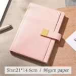 A5 PU Leather Business Planner Notebook with Metal Buckle - Image 2