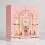 Custom Logo Pink Advent Calendar Gift Box Christmas Promo