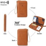 Custom Logo PU Leather Passport Wallet Travel Promo - Image 4