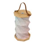 Custom Logo Collapsible Bamboo Lantern Promotional Gift - Image 2