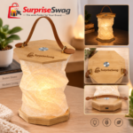 Custom Logo Collapsible Bamboo Lantern Promotional Gift - Image 5