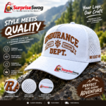 Custom Logo 3D Embroidered Canvas Baseball Cap - Image 5