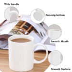 Custom Logo 11/12oz Ceramic Sublimation Coffee Mug - Image 5