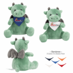 Custom Logo 6in Plush Dragon with Bandana Promo Gift - Image 4