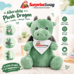 Custom Logo 6in Plush Dragon with Bandana Promo Gift - Image 5