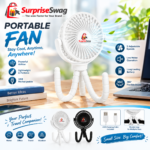 Custom Logo Portable Fan Flexible Tripod Promo Gift - Image 6