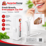 Custom Logo Dental Floss Pick Dispenser 10pc Promo - Image 2