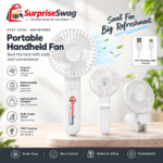 Custom Logo Bend & Snap Rechargeable Fan Power Bank - Image 4